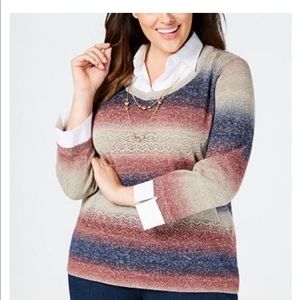 Alfred Dunner Woman Pendant Sweater  Size 2x